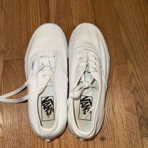 Vans Classic White Lace-Up Sneakers